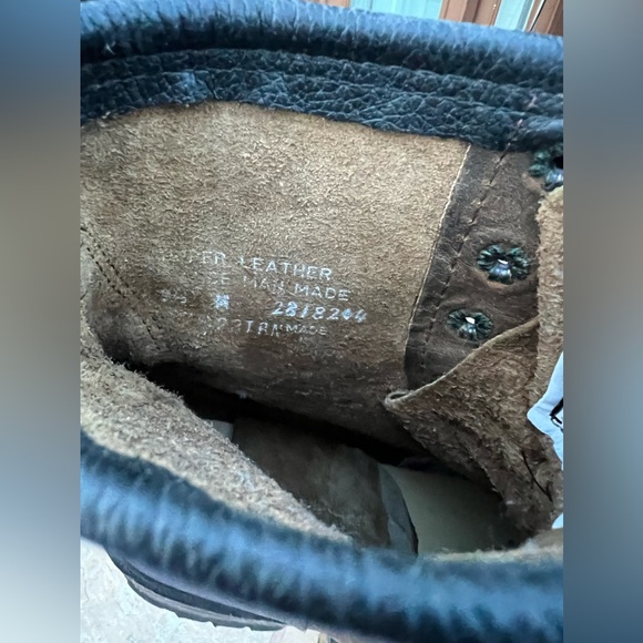 VTG Men Frye Logger Boot Size 9.5 Brown Leather Lace Up Vibram Lug Sole Work USA - Picture 8 of 8